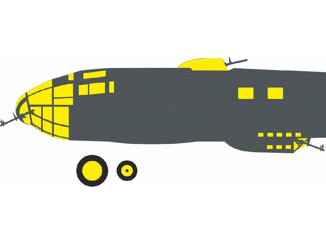 Heinkel He-111 P-1 - Mask Set (For Revell Kits) - image 1