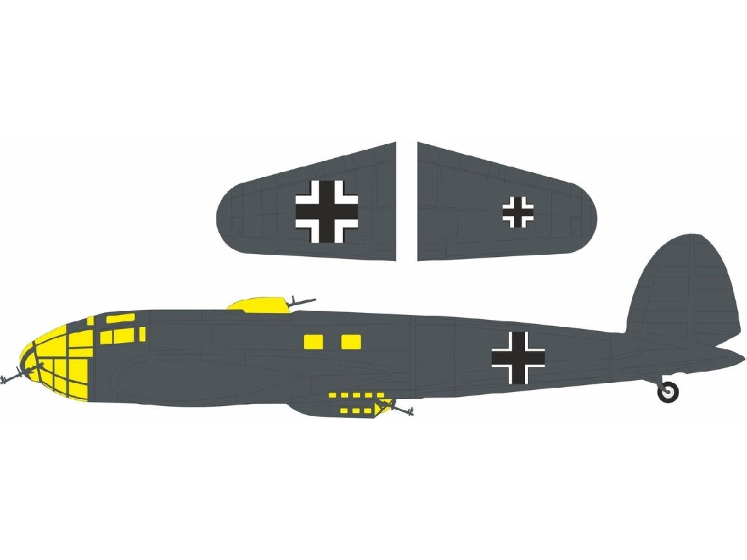 Heinkel He-111 P-1 - National Insignia Mask Set (For Revell Kits) - image 1