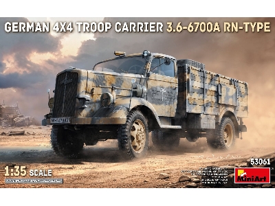 German 4x4 Troop Carrier Opel Blitz 3.6-6700a Rn-type - image 1