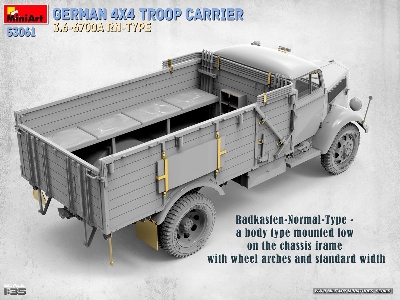 German 4x4 Troop Carrier Opel Blitz 3.6-6700a Rn-type - image 28