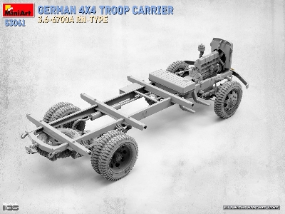 German 4x4 Troop Carrier Opel Blitz 3.6-6700a Rn-type - image 30