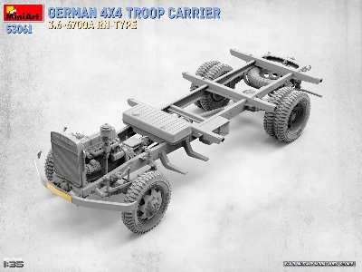 German 4x4 Troop Carrier Opel Blitz 3.6-6700a Rn-type - image 31