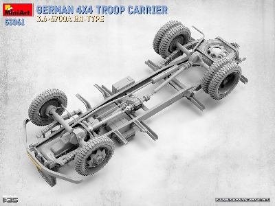 German 4x4 Troop Carrier Opel Blitz 3.6-6700a Rn-type - image 32