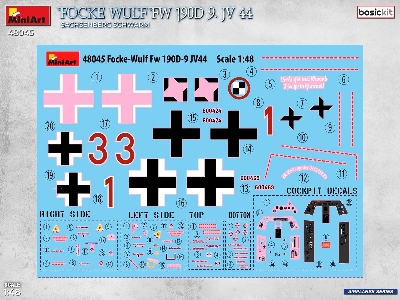 Focke Wulf Fw-190 D-9 - Jv 44 Sachsenberg Schwarm (Basic Kit) - image 2