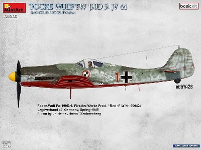 Focke Wulf Fw-190 D-9 - Jv 44 Sachsenberg Schwarm (Basic Kit) - image 7