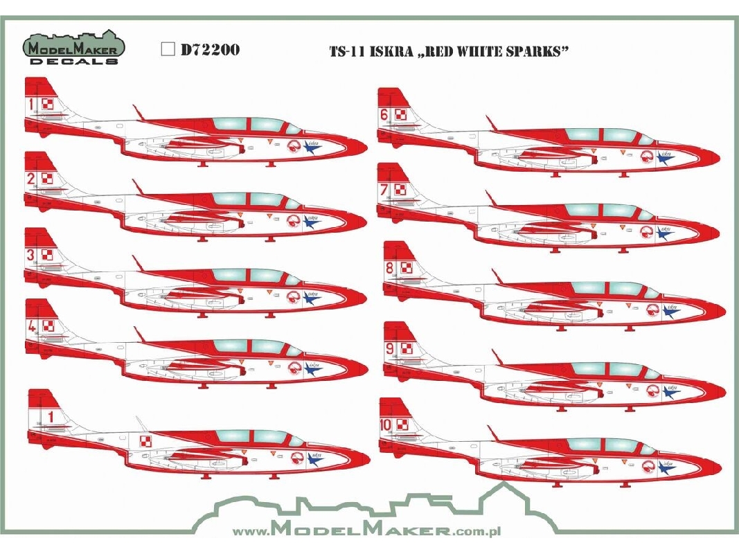 Pzl Ts-11 Iskra "red White Sparks" - image 1
