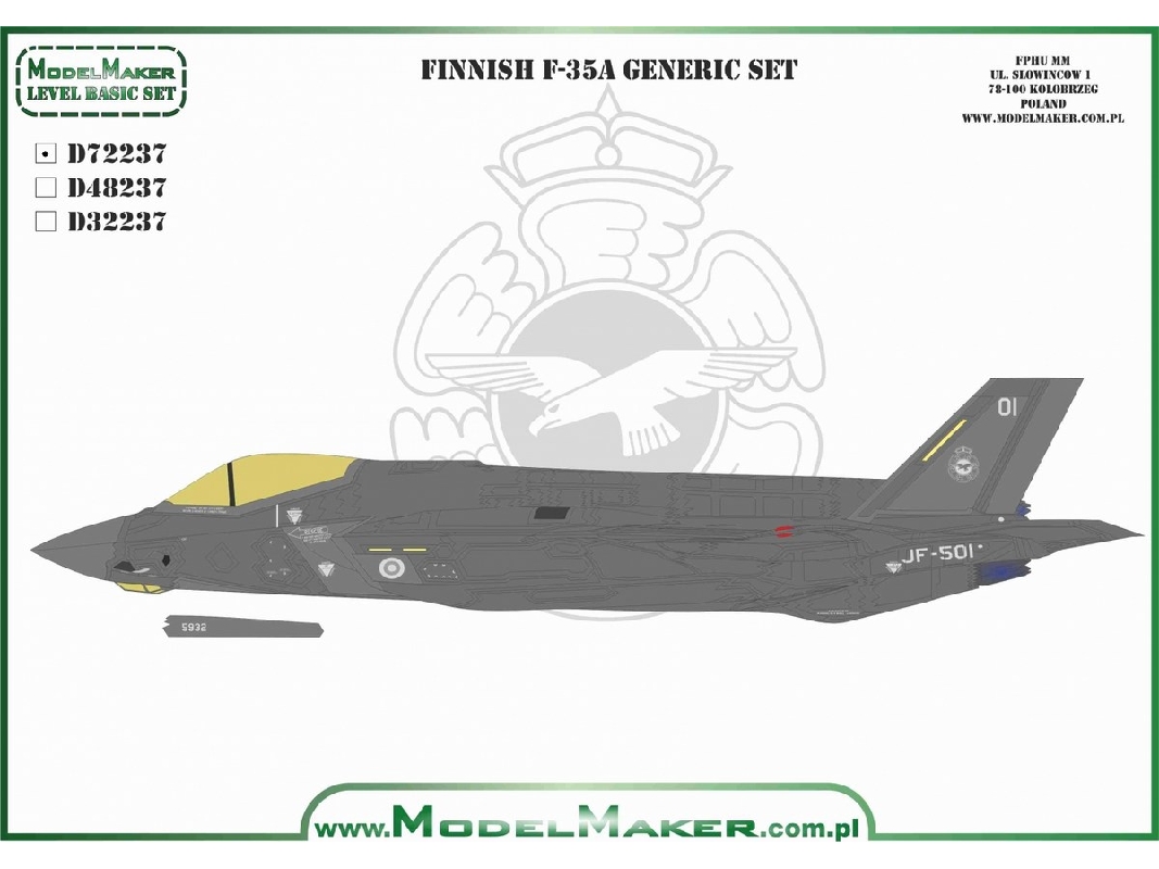 Lockheed Martin F-35 A Lightning Ii - Finnish Air Force (Generic Set) - image 1