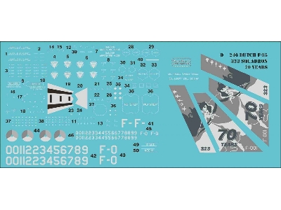 Lockheed Martin F-35 A Lightning Ii - 70. Anniversary Of Dutch 323 Squadron (For Tamiya Kits) - image 2