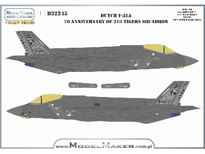 Lockheed Martin F-35 A Lightning Ii - 70. Anniversary Of Dutch 313 Tigers Squadron - image 4