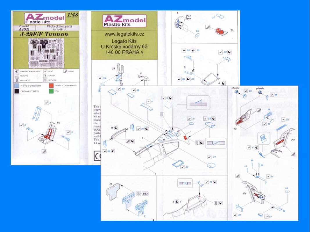 Saab J-29 E/F Tunnan - Interior & Exterior Detail Set - image 1