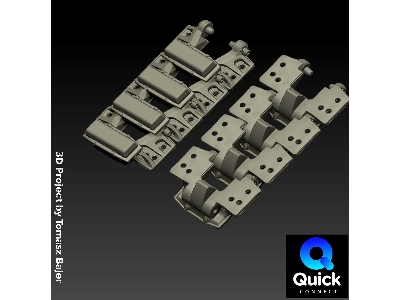 Track Links For Sdkfz 251/1 D (For Tamiya 35195 Kit) - image 1