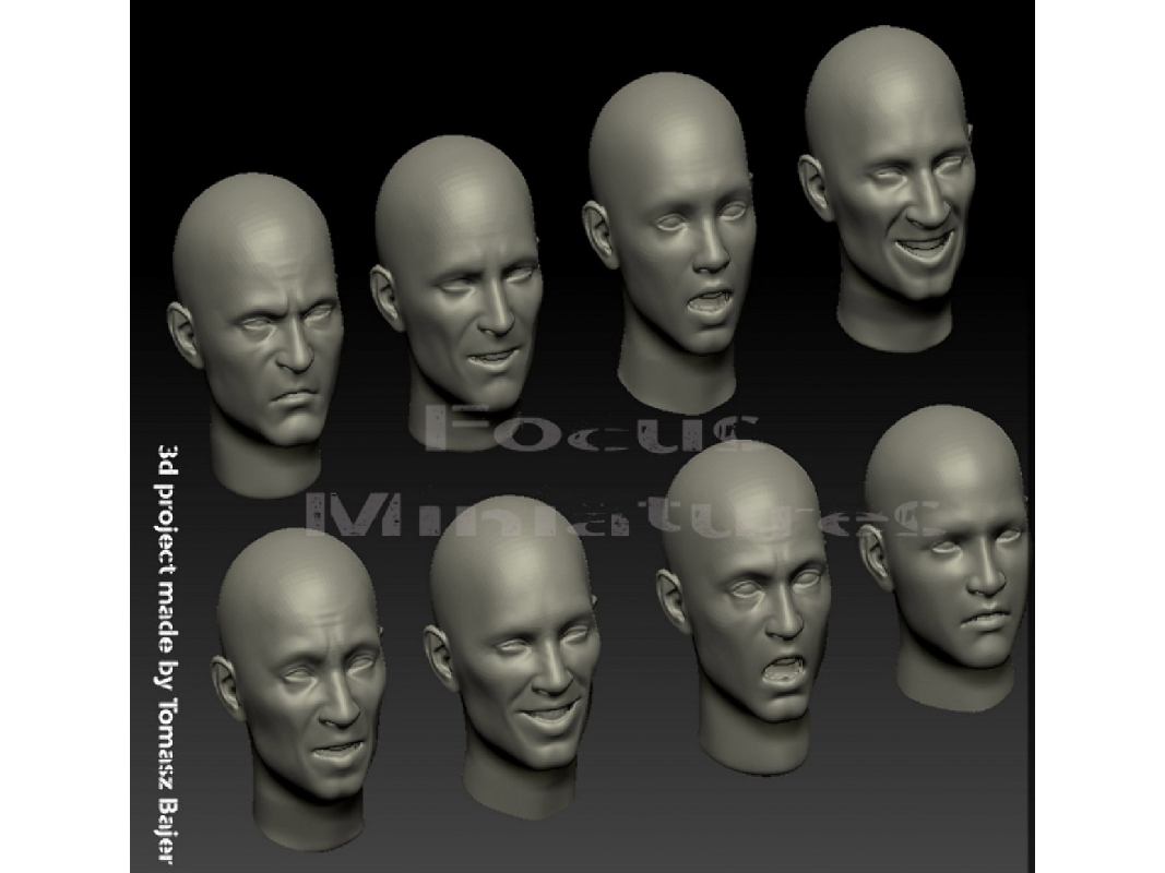 Heads Set 1 (8pcs) - image 1