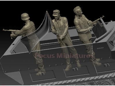 Polish Insurgents For Sdkfz 251/1 D (3 Figurki) - image 2