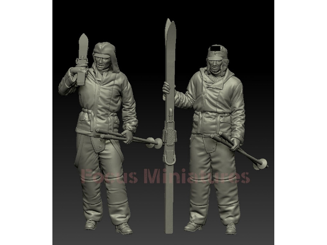 Skiers German Ww2 Soldiers Set Winter (1943) - image 1