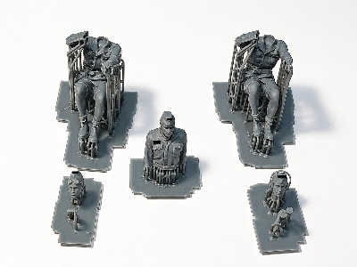German Wwii Dak - Tiger Tank Crew Set (2 Figures + 1 Half-figure / 3d-printed) - image 2
