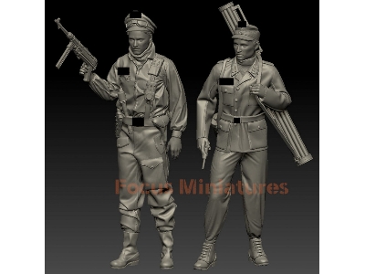 German Ww2 Elite Soldiers (1945) - 2 Figures - image 1