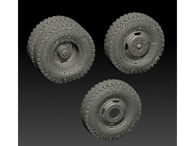 Zil 130 -sagged Wheels (For Zvezda And Avd Kits) - image 1