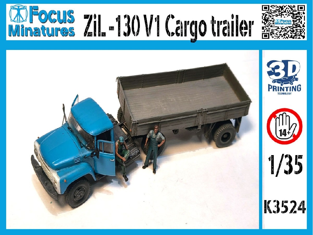 Zil 130 V1 Cargo Trailer - image 1