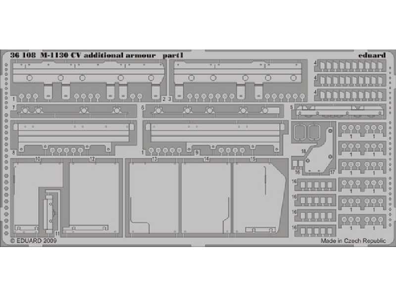 M-1130 CV additional armour 1/35 - Trumpeter - image 1