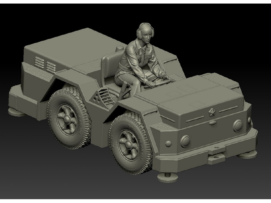 Russian Naval 10-ton Tractor & Driver - image 1
