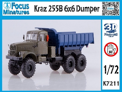 Kraz 255b 6x6 Dumper Truck - image 1