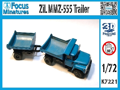 Zil Mmz 555 With Trailer (3d-printed) - image 1