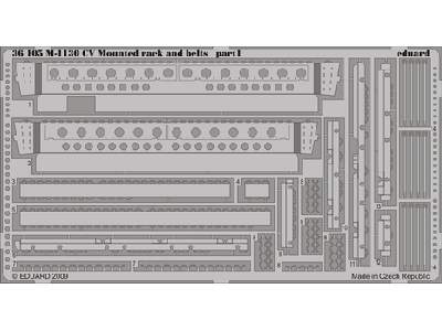 M-1130 CV Mounted rack and belts 1/35 - Trumpeter - image 1