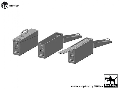 Ammo Box Mg34 / Mg42 (3 Pcs / 3d-printed) - image 2