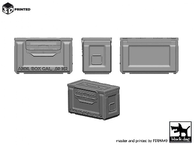 Ammo Box Cal.50 M2 (2 Pcs / 3d-printed) - image 2