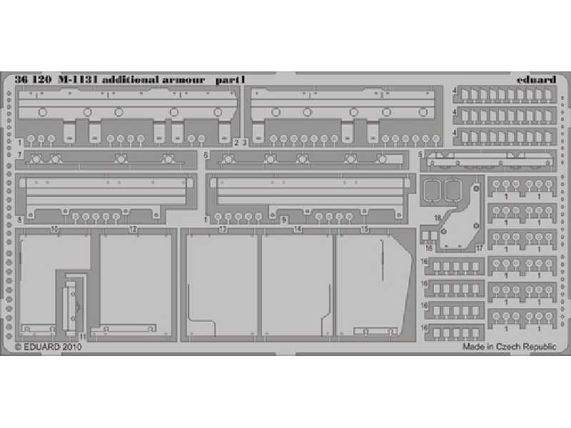 M-1131 additional armour 1/35 - Trumpeter - image 1