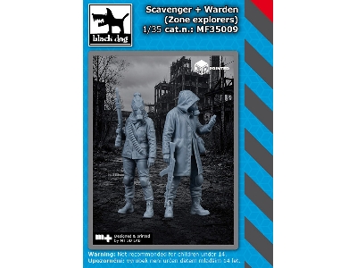 Scavenger + Warden - Zone Explorers (2 Figures / 3d-printed) - image 1