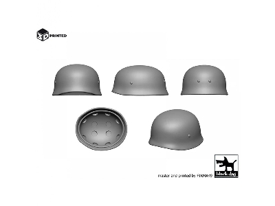 German Helmet M38 Fallschirmjaeger (2 Pcs / 3d-printed) - image 2