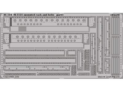 M-1131 mounted rack and belts 1/35 - Trumpeter - image 2