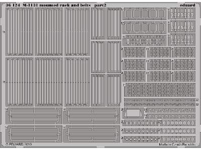 M-1131 mounted rack and belts 1/35 - Trumpeter - image 3