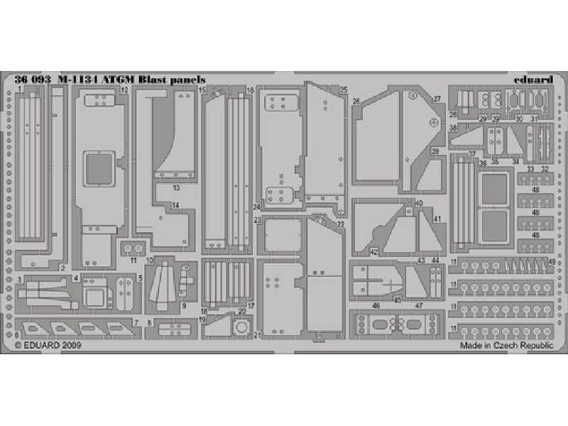 M-1134 ATGM blast panels 1/35 - Trumpeter - image 1