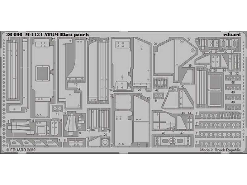 M-1134 ATGM blast panels 1/35 - Afv Club - image 1