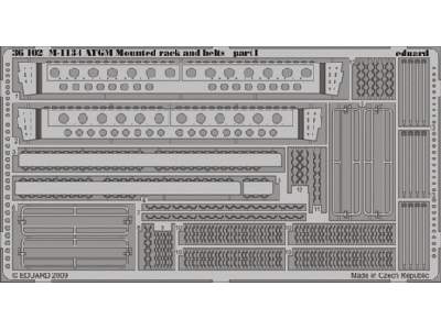 M-1134 ATGM mounted rack and belts 1/35 - Afv Club - image 1