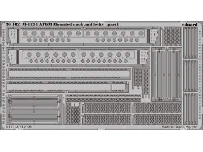 M-1134 ATGM mounted rack and belts 1/35 - Afv Club - image 2