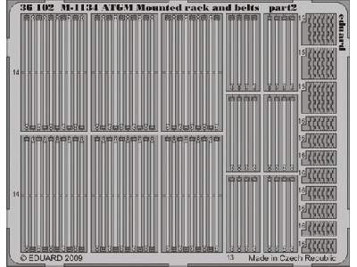 M-1134 ATGM mounted rack and belts 1/35 - Afv Club - image 3