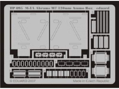 M-1A M7 120mm Ammo.  Box 1/35 - image 1