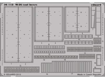 M-26 tool boxes 1/35 - Hobby Boss - image 1