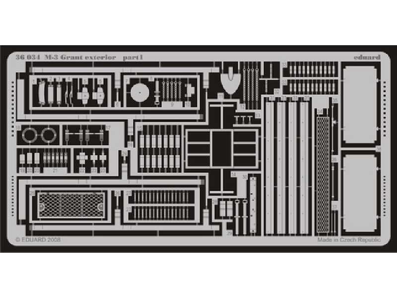 M-3 Grant exterior 1/35 - Academy Minicraft - image 1