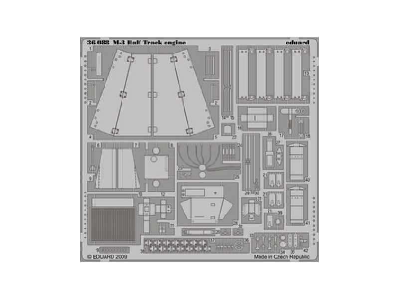 M-3 Half Track engine 1/35 - Dragon - image 1