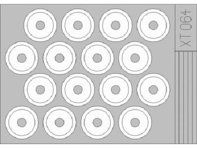  M-3A Stuart wheel mask 1/35 - Academy Minicraft - masks - image 1