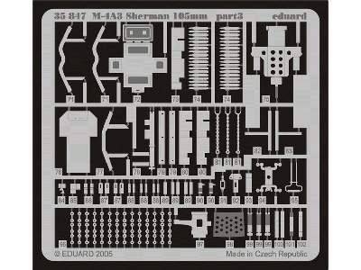 M-4A3 Sherman 105mm gun 1/35 - Tamiya - image 4