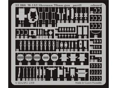 M-4A3 Sherman 76mm gun 1/35 - Italeri - image 4