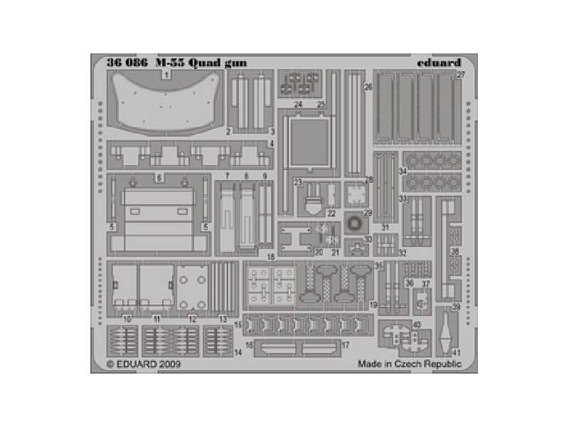 M-55 Quad gun 1/35 - Dragon - image 1