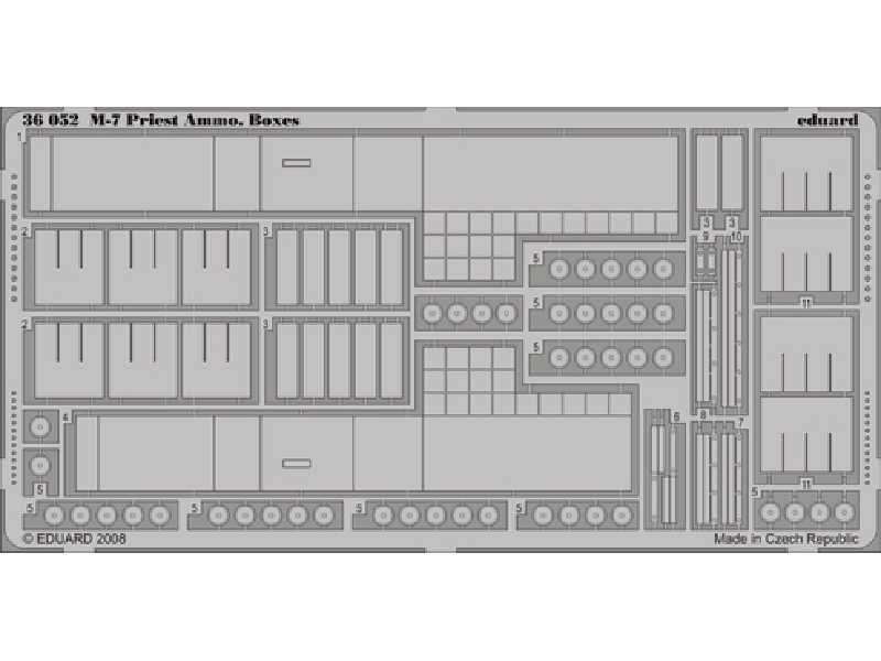 M-7 Ammo.  Boxes 1/35 - Academy Minicraft - image 1