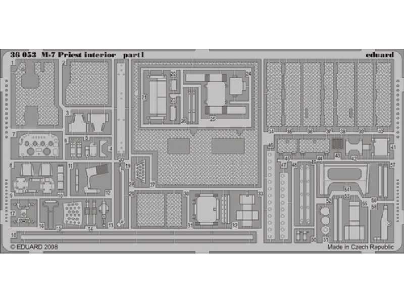 M-7 interior 1/35 - Academy Minicraft - image 1