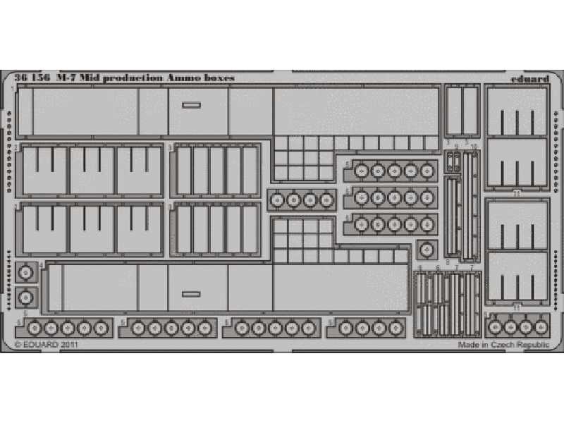 M-7 Mid production ammo boxes 1/35 - Dragon - image 1